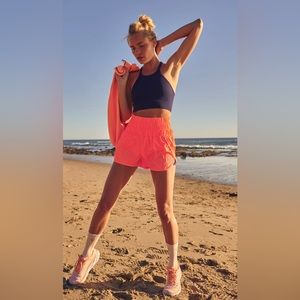 Free People Way Home Neon Coral Short